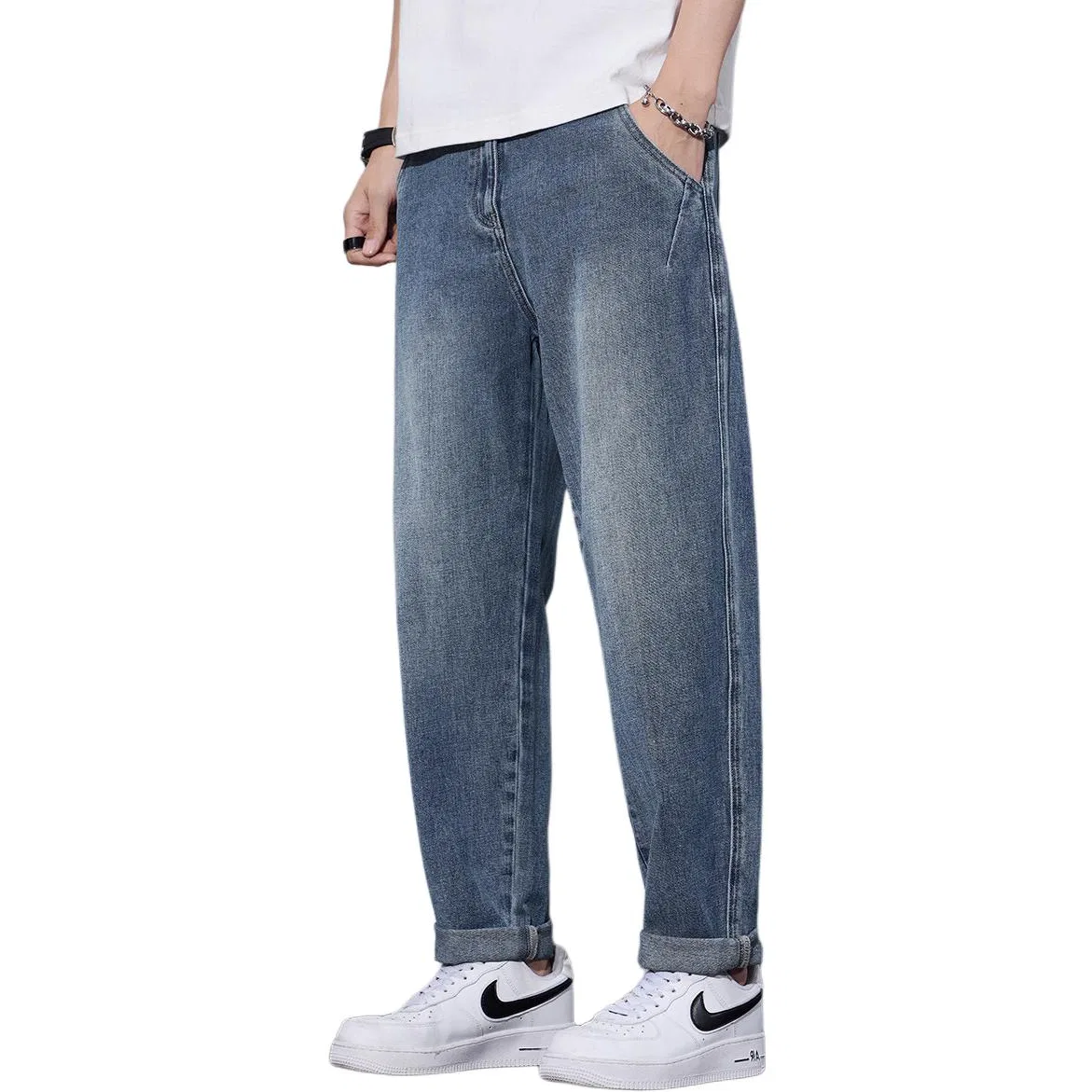 Детские утепленные джинсы с начесом Tonlion, Blue Gray
