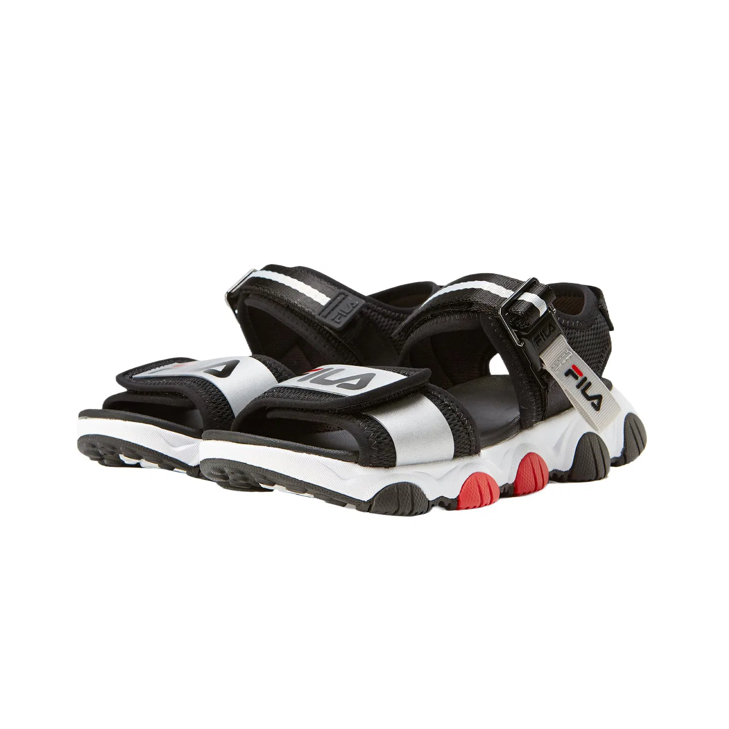 Детские сандалии с противоскользящей подошвой и амортизацией Black/FILA White FILA KIDS — фото 3