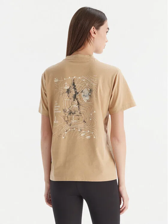 Футболка regular fit City Tech Summer Graphic Adidas, бежевый — фото 3