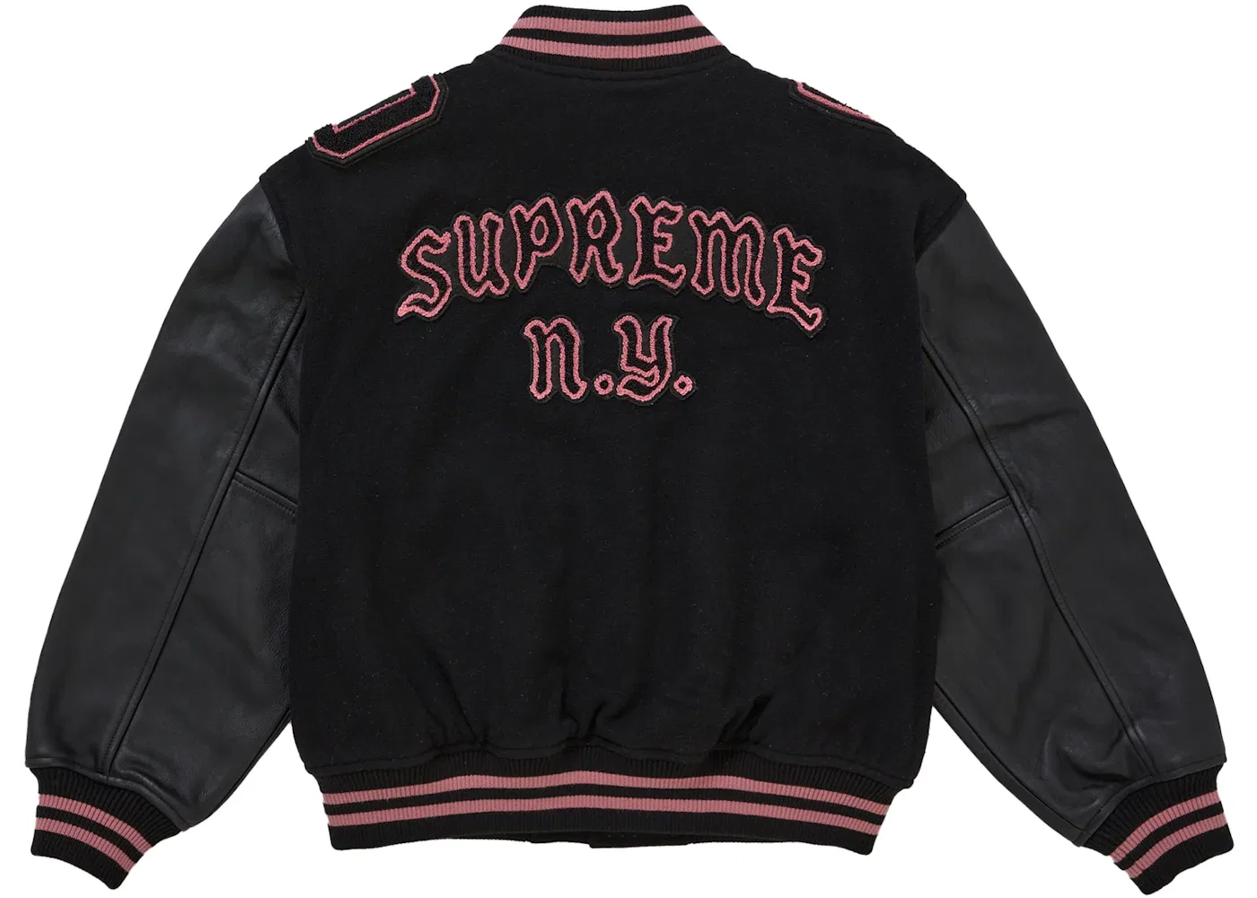 Мужская куртка-бомбер Supreme Captains Varsity, черный — фото 3