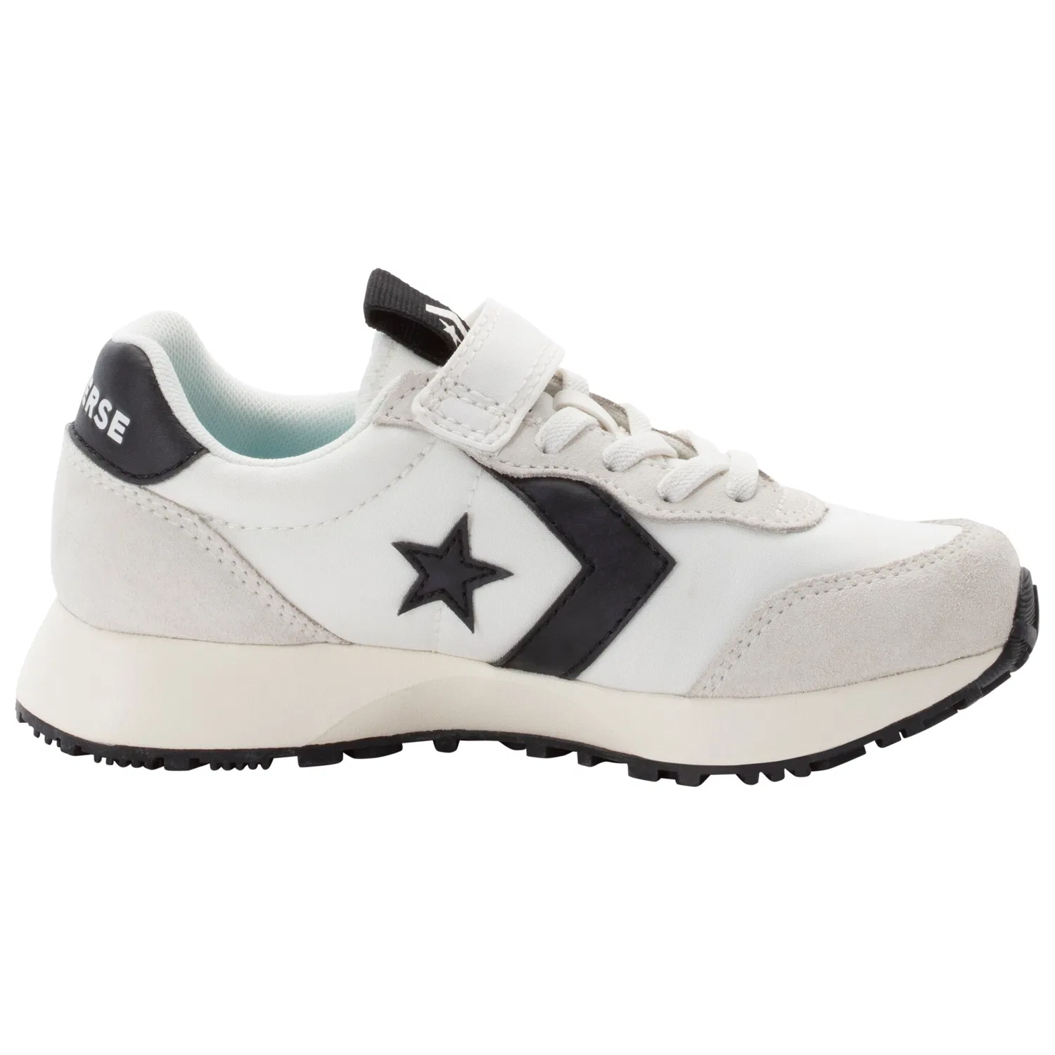 Детские низкие кеды с кожаным верхом Converse, Vintage White/Black — фото 3