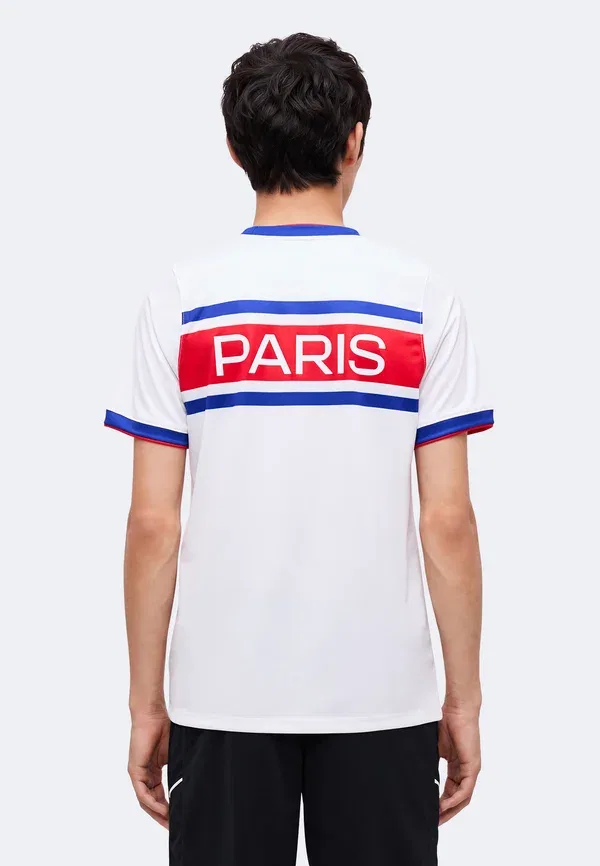 Футбольная джерси с технологией Dri-fit Paris Saint-Germain Academy Pro Prematch Home, Nike Performance, White/Old Royal/University Red, белый/красный — фото 3