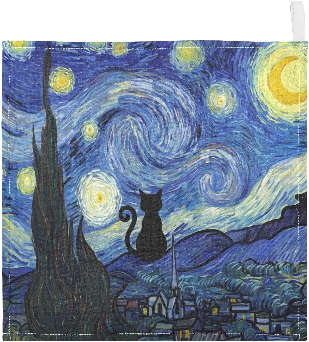 Набор муслиновых салфеток GuoChe, 5 шт, 30x30 см, Cat Landscape