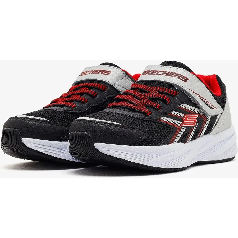 Кроссовки детские с закрытой пяткой Microspec Tread Skechers, Черный — фото 3