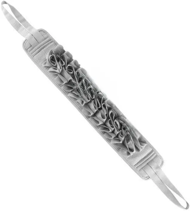 Эксфолиирующая мочалка на длинной ручке, Viscose Sponge Mesh, Lightgrey Sumsoctober — фото 3