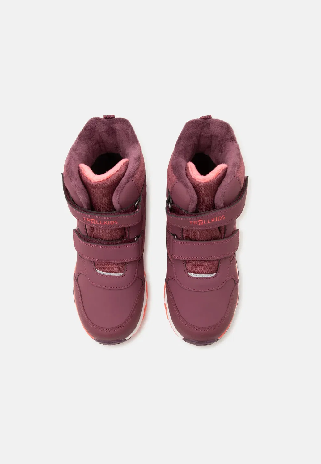 Детские зимние ботинки Hafjell унисекс - зимние ботинки Trollkids, Frozen Berry/Deep Ruby /Pink Salmon — фото 4