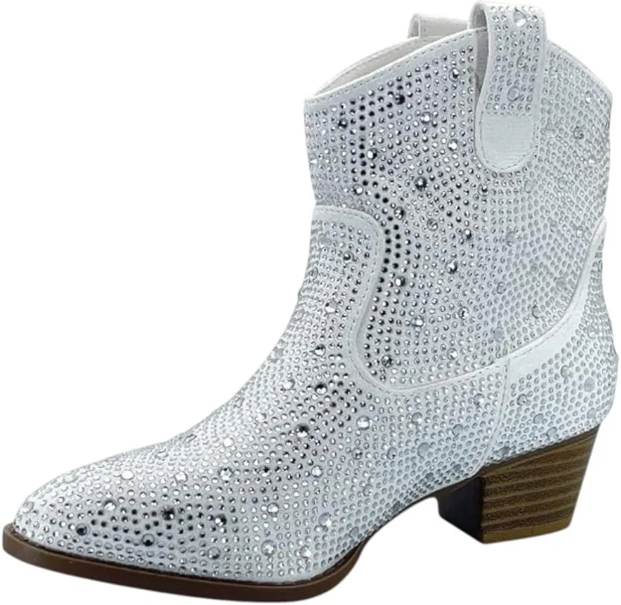 Детские сапоги для девочек с принтом Western Cowboy Forever Link, All White Rhine