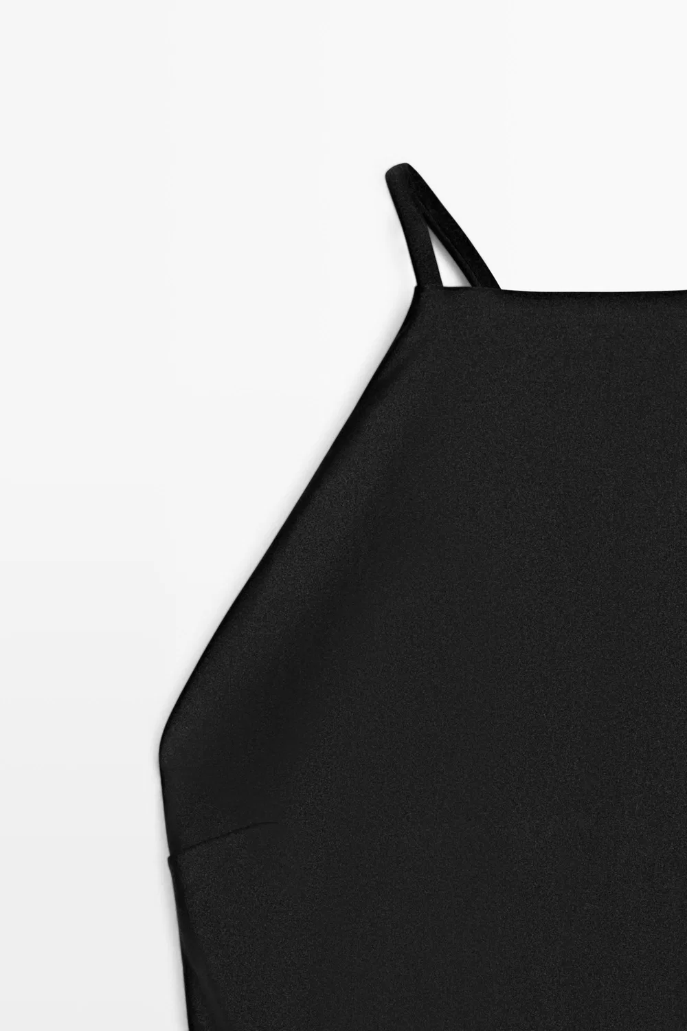 Купальник Massimo Dutti, с завязками на шее, черный — фото 4