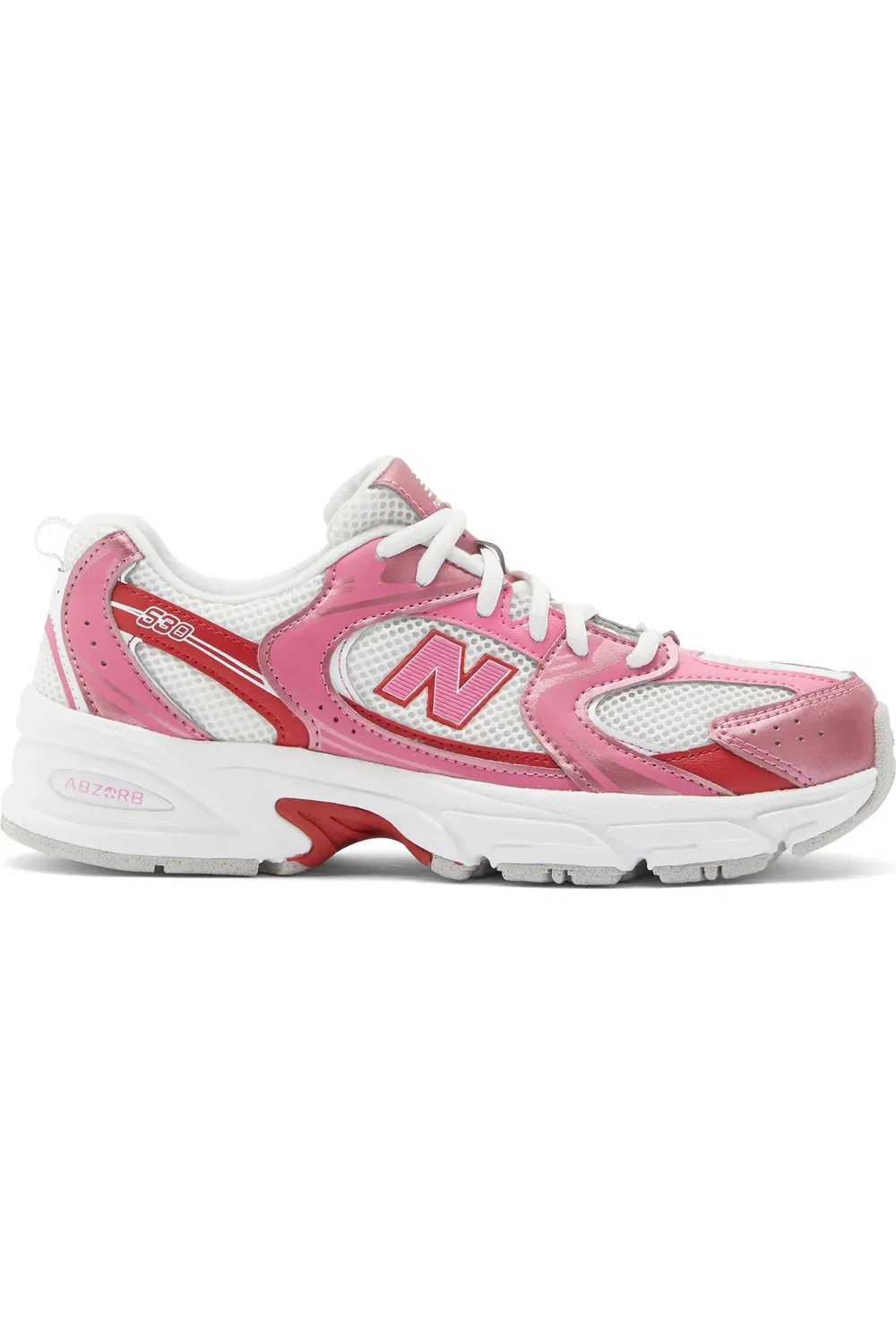 Детские кроссовки амортизирующие 530 New Balance, Pink Satin/Shadow Red — фото 3