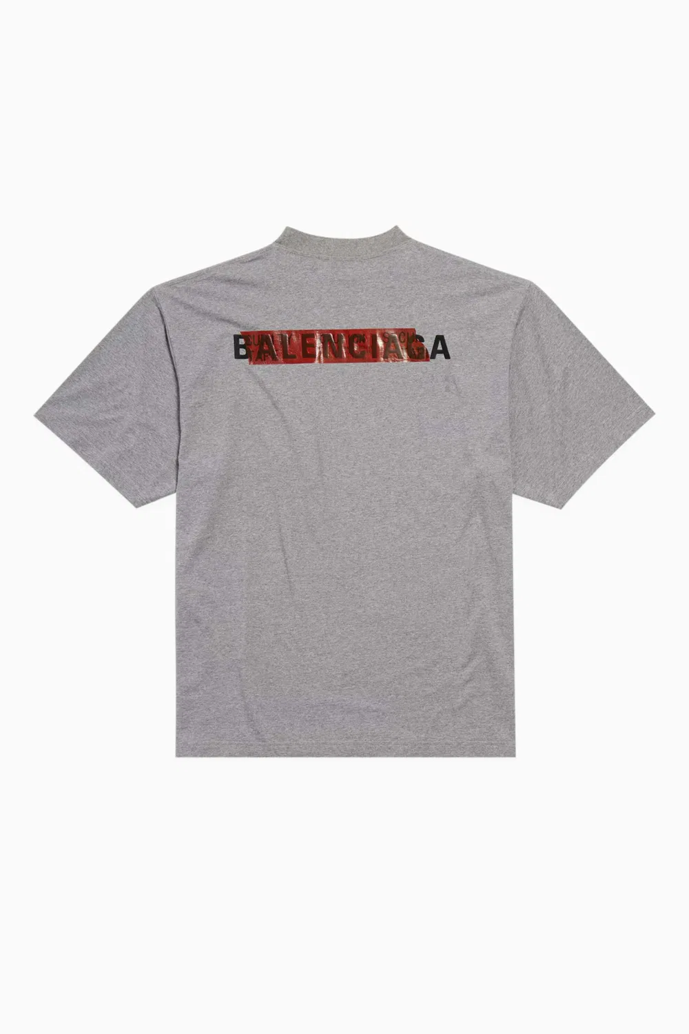 Футболка унисекс с коротким рукавом International Dry-jersey Balenciaga, серый меланж — фото 3