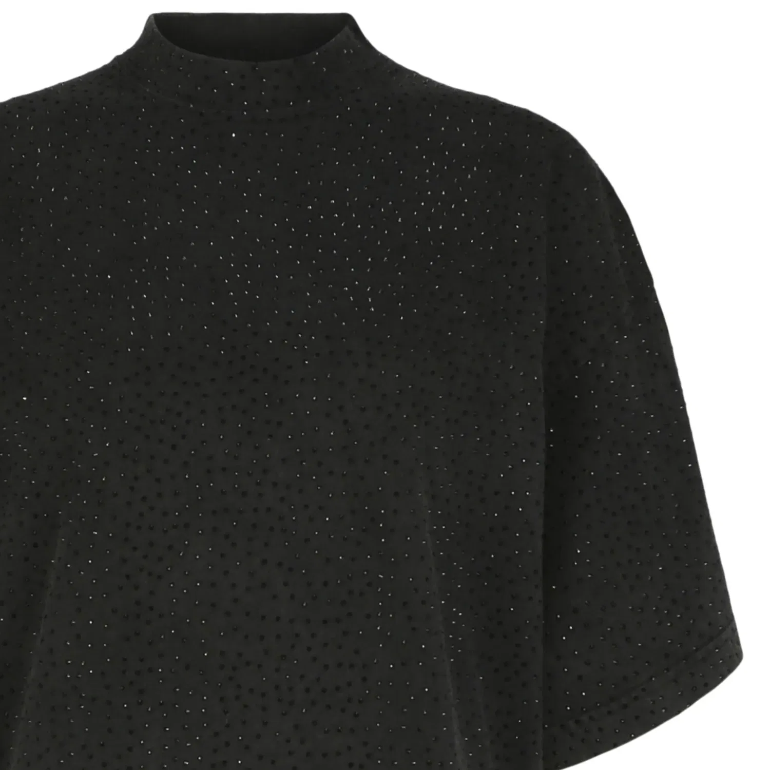 Винтажная футболка Balenciaga Strass Oversized, черный — фото 3