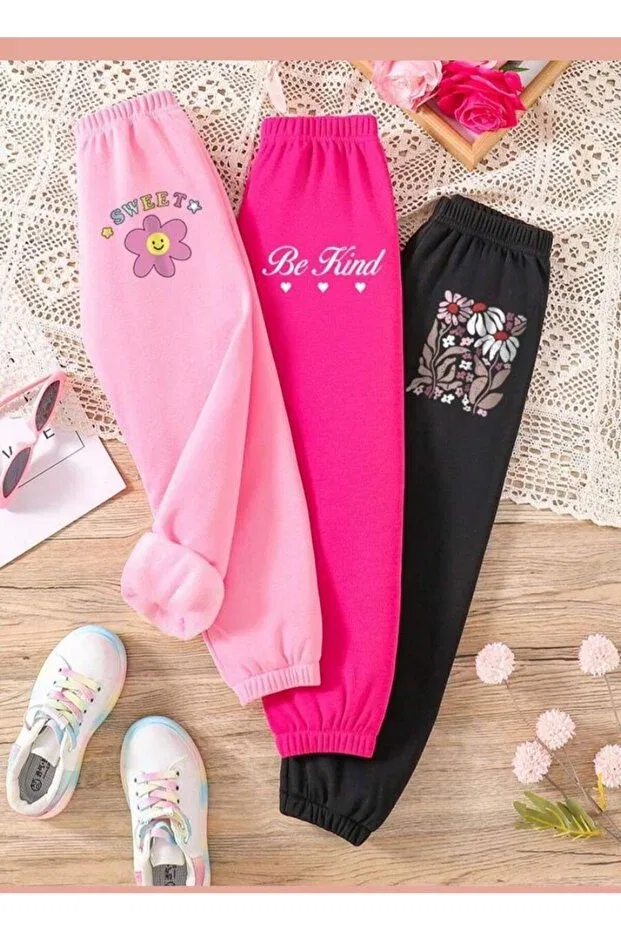 Детский комплект для девочек с принтом Be Kind-Daisy Vestir Bien, Pink