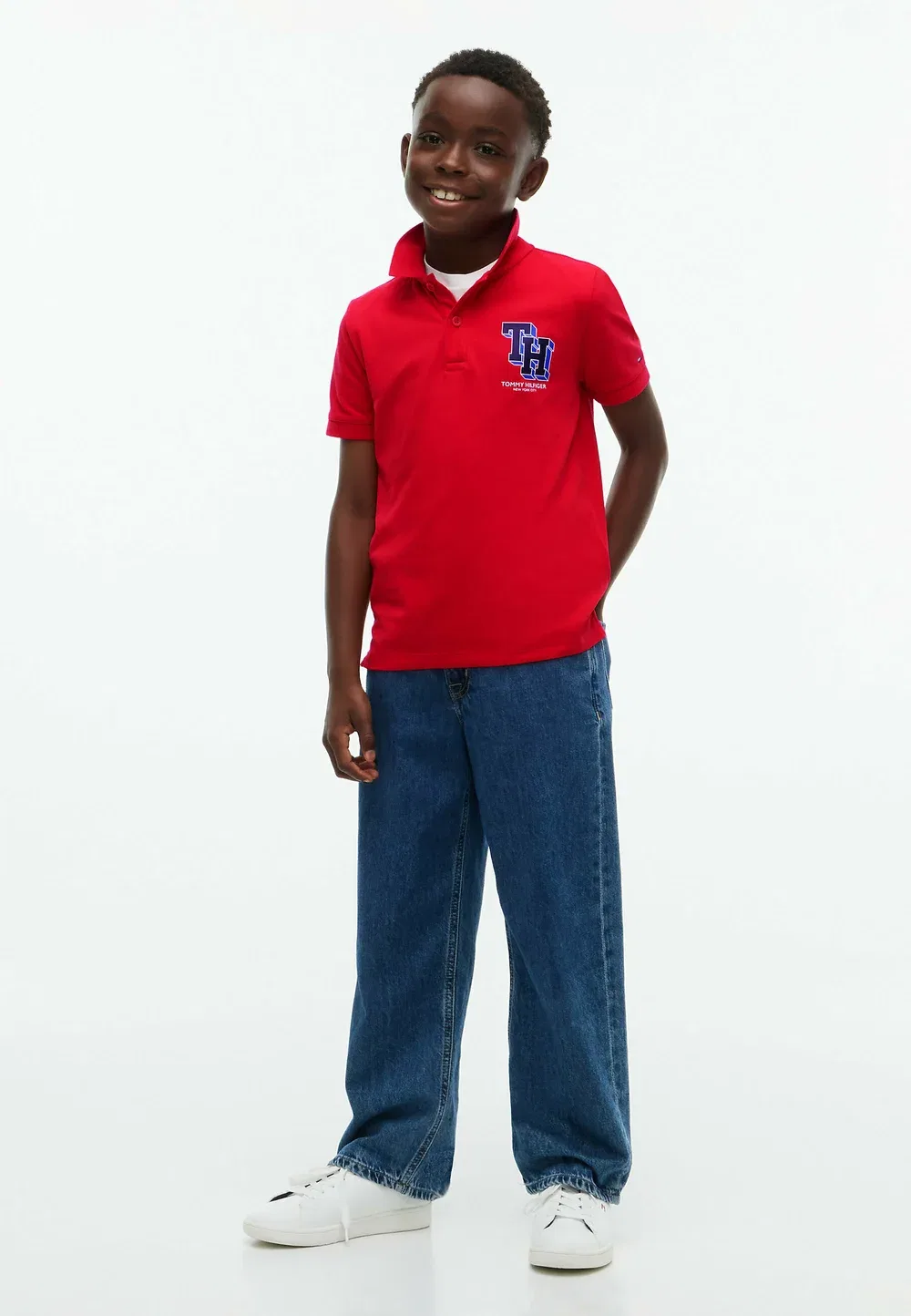 Поло-Рубашка стандартного кроя с логотипом - поло-рубашка Tommy Hilfiger, Red Glare