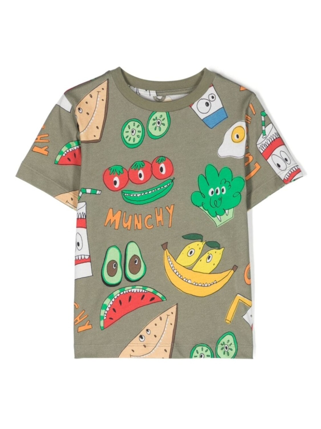 

Stella McCartney Kids футболка с графичным принтом, зеленый