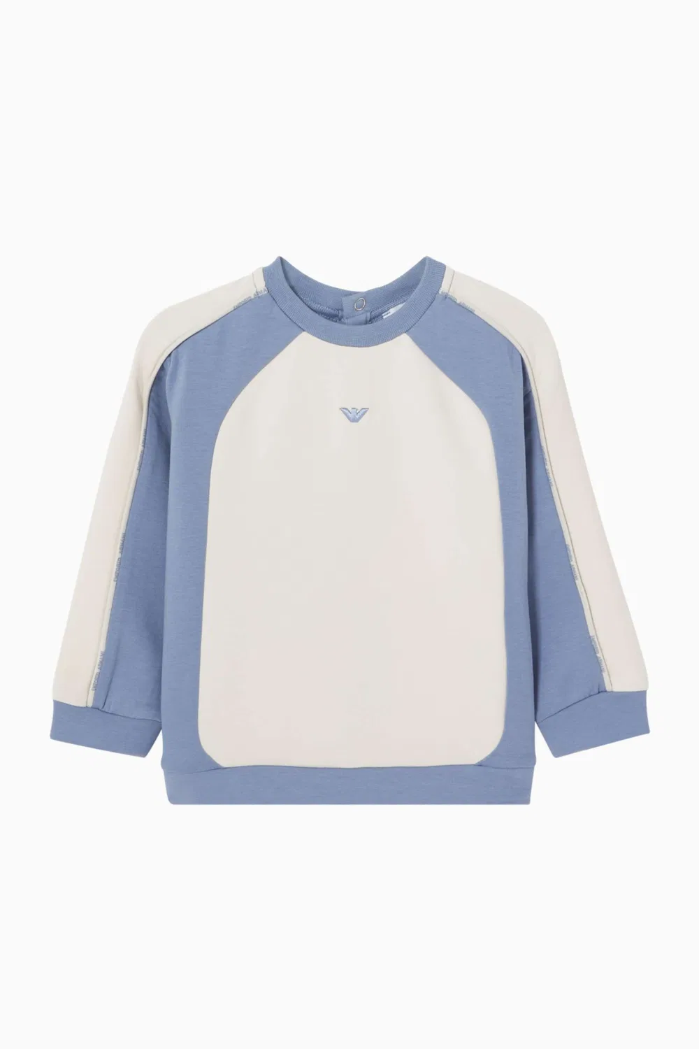Свитшот с цветными блоками Emporio Armani, синий