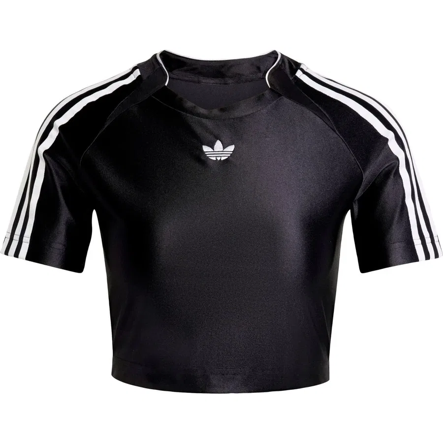 Футболка с длинным рукавом Teamgeist Baby Tee adidas, Черный — фото 3