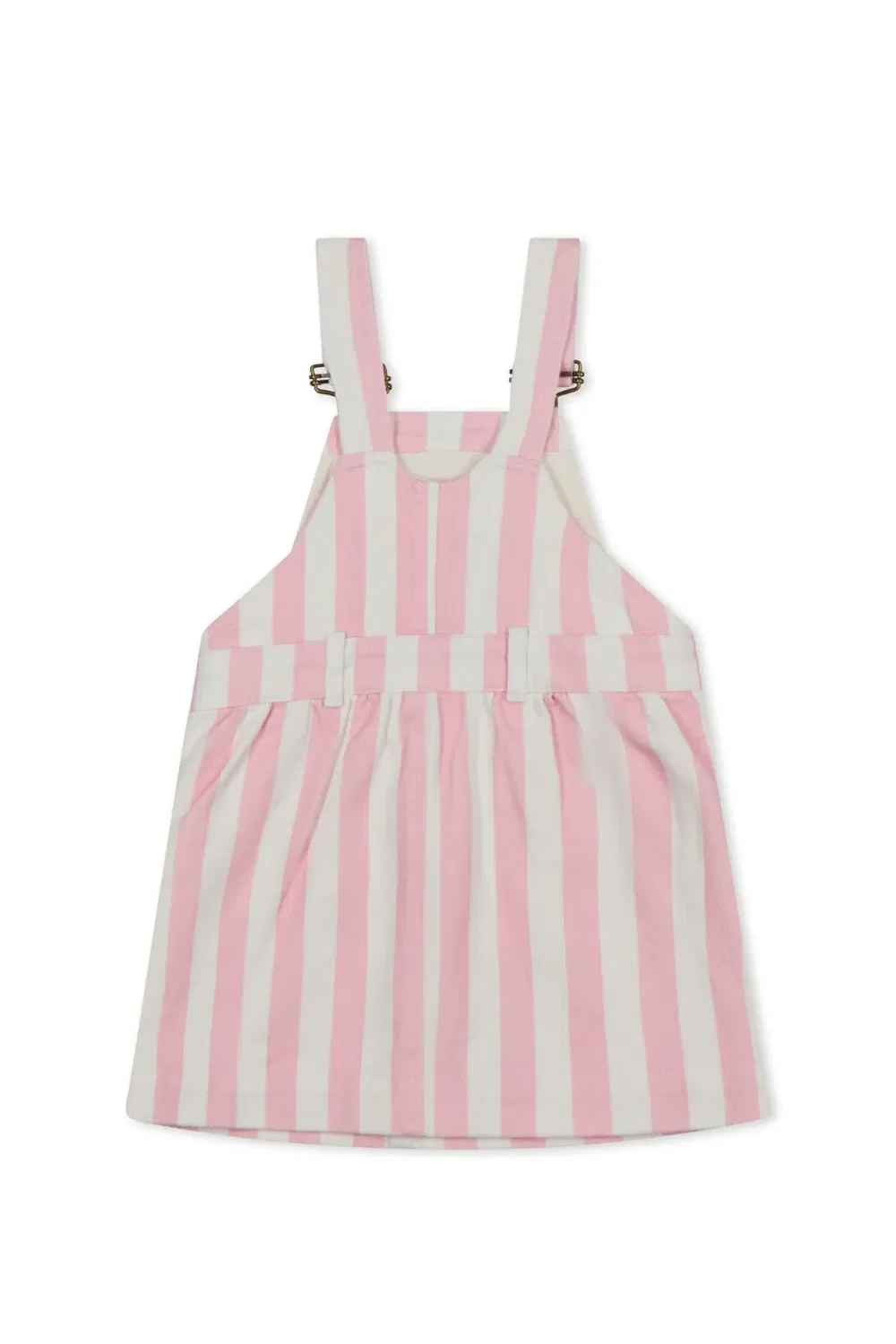 Детское платье в широкую полоску Classic Wide Stripe Dotty Dungarees, Pink — фото 2