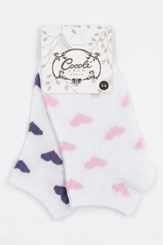 Детские носочки-пинетки для девочек с рисунком Cocole Socks, Multicolor