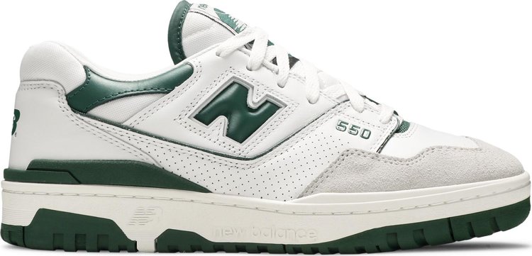 Кроссовки New Balance 550 'White Green', белый - фото