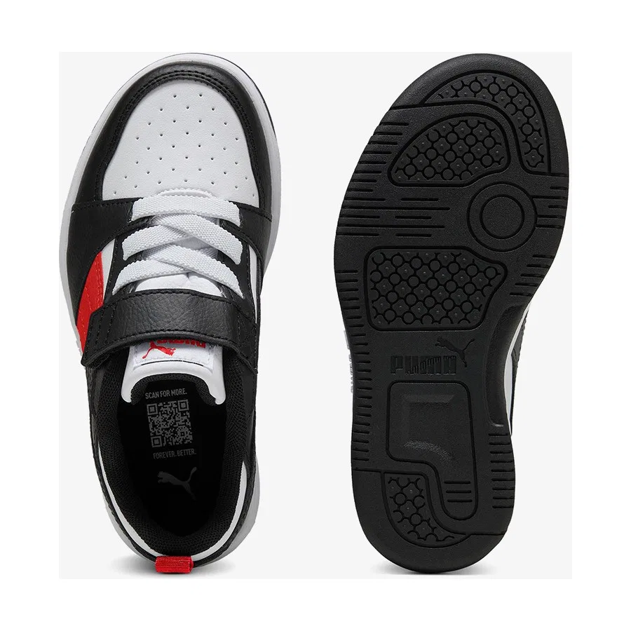 Детские кроссовки с низким верхом Rebound V6 Lo AC+ PS Puma, Белый — фото 4