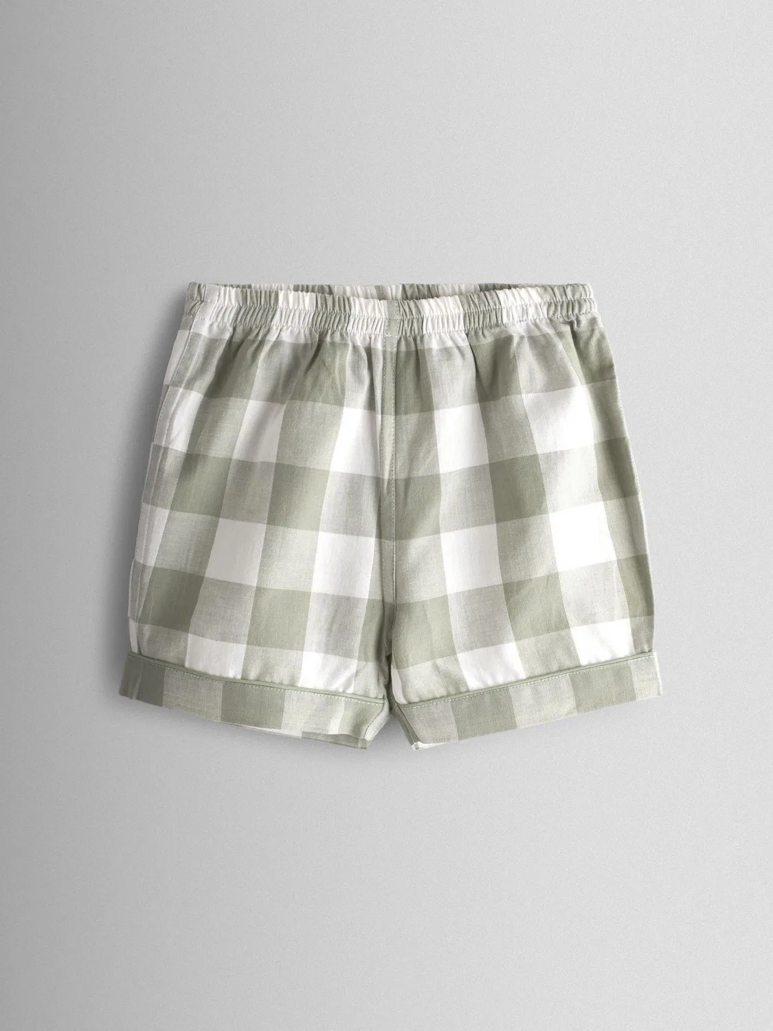 Пижама с принтом и вышивкой, модель Green Tractor Gingham Jojo Maman Bébé, зеленый — фото 4