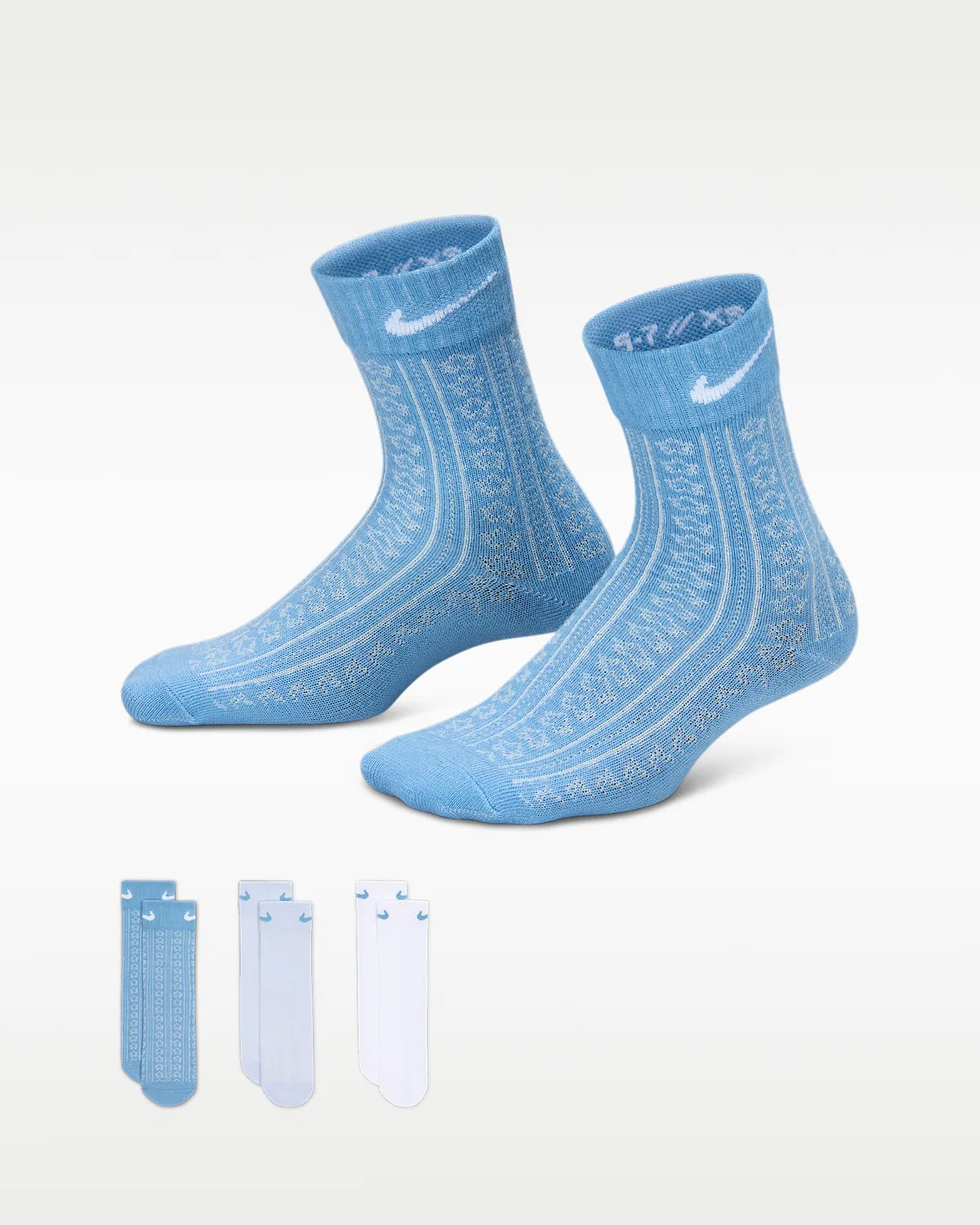 Детские носки Easy Breezy Pointelle (3 пары) Nike, Work Blue