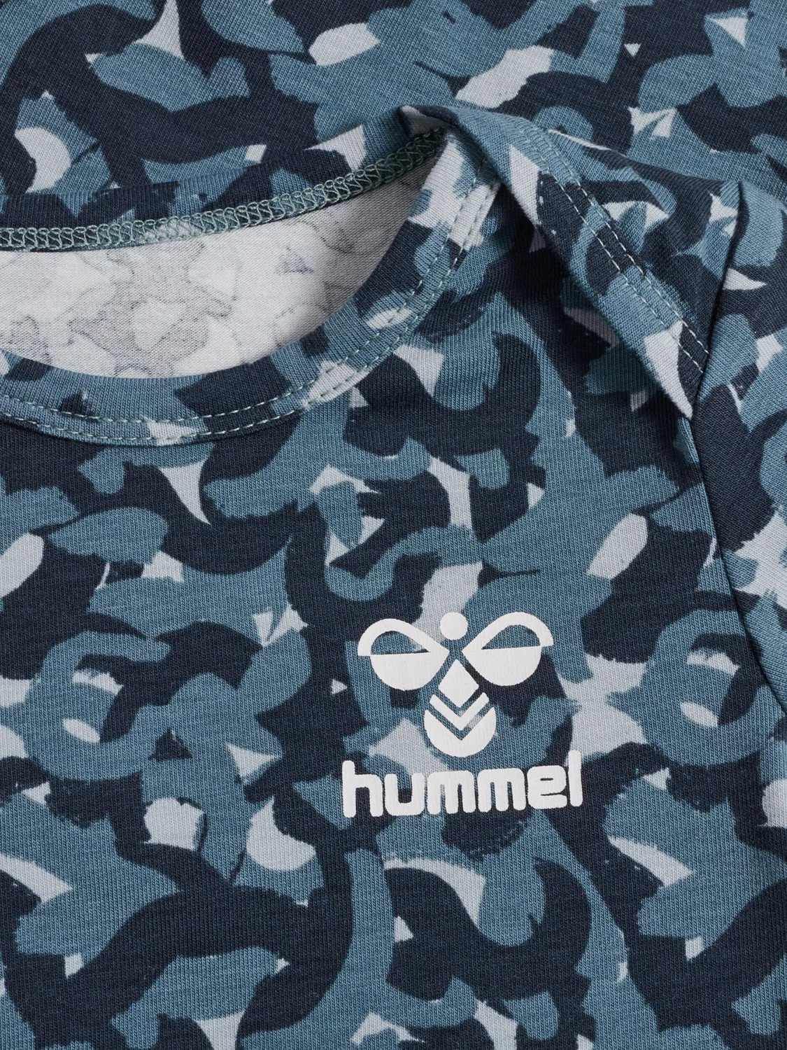 Детский хлопковый боди-комбинезон с длинным рукавом Hmljansen Boys Hummel, Dunkelblau — фото 3