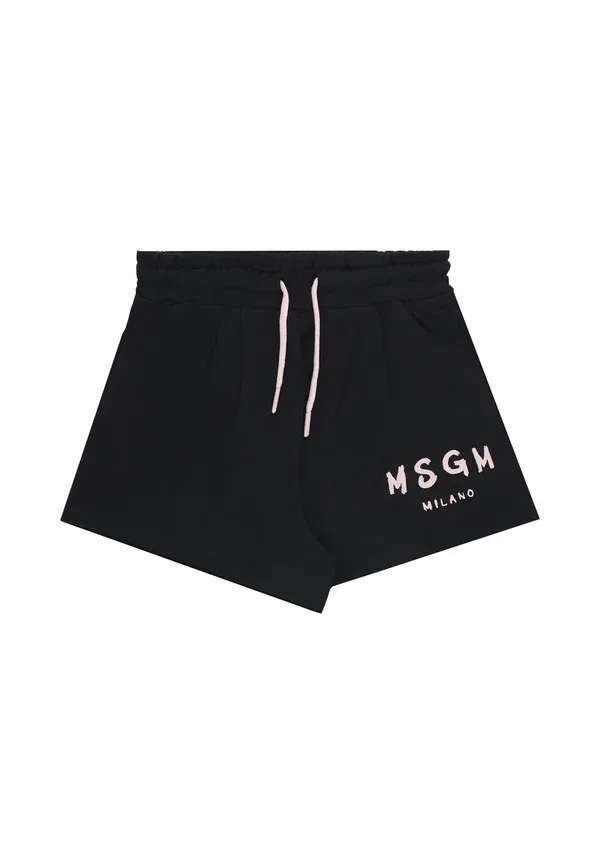 Шорты с принтом Msgm, черный