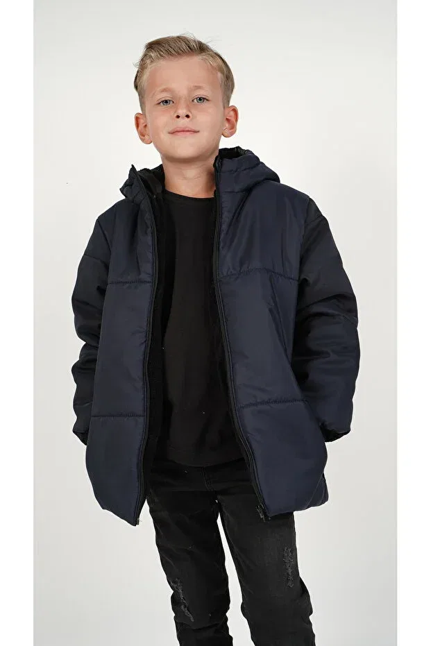 Детское пальто для девочек непромокаемое Dublino Kids, Navy Blue