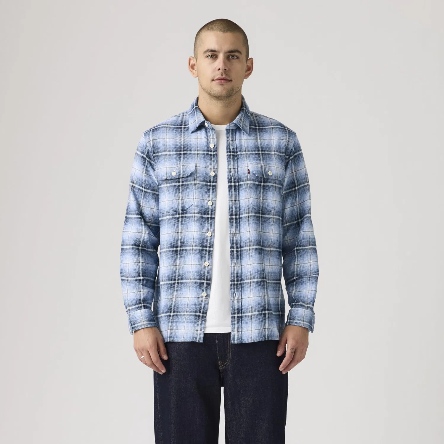Мужская рубашка с длинным рукавом Jackson Worker Levi's, Madhu Plaid Allure — фото 4