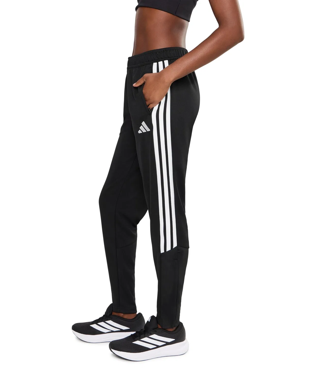 Брюки тренировочные Tiro 26 League Training Pants Adidas, Black/White — фото 3