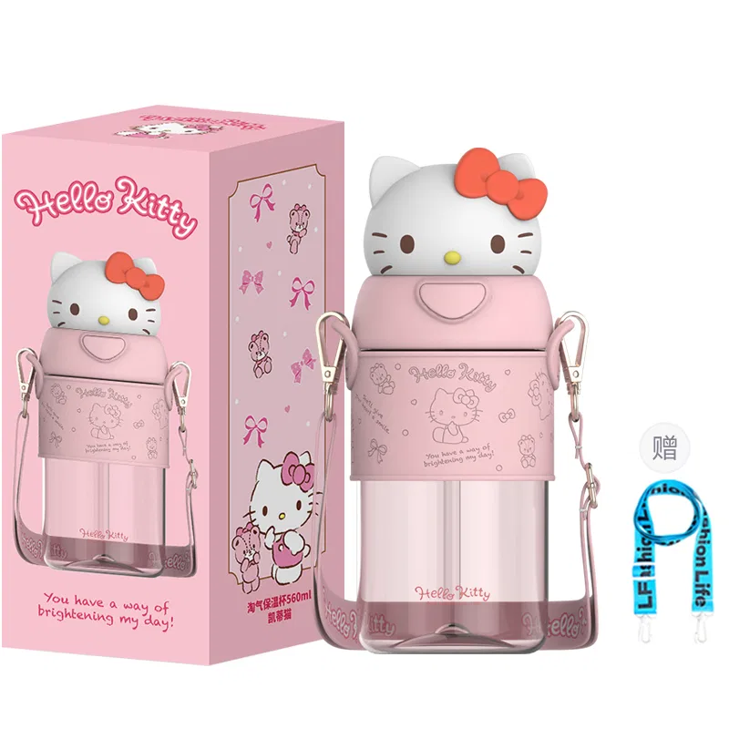 Детская кружка с крышкой 620 мл My Melody Water Cup Sanrio, Multicolor — фото 2