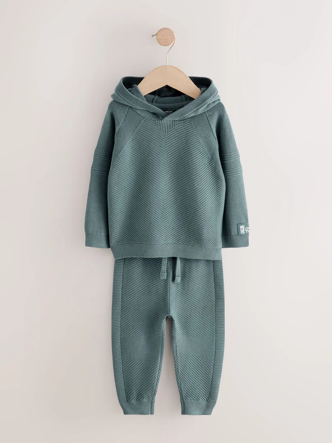 Спортивный костюм Next Blue Knitted Hoodie and Jogger Set, синий — фото 4