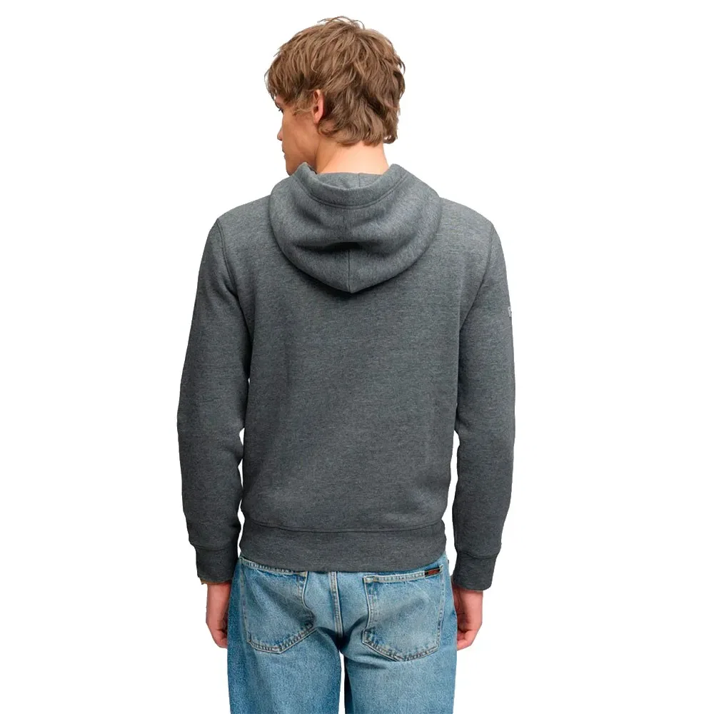 Мужской свитшот-худи с принтом Outdoors Stripe Logo Superdry, Grey — фото 2