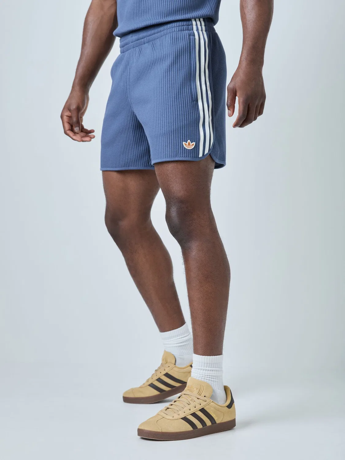 Шорты спортивные Waffle Knit Sprinter, adidas Originals, темно-синий