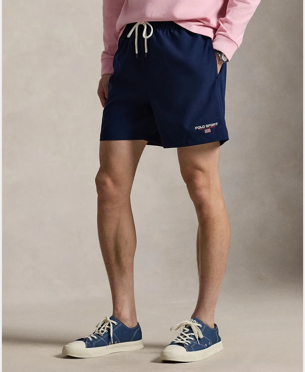 Мужские шорты из дышащей ткани Polo Sport Polo Ralph Lauren, Azul Marino — фото 2