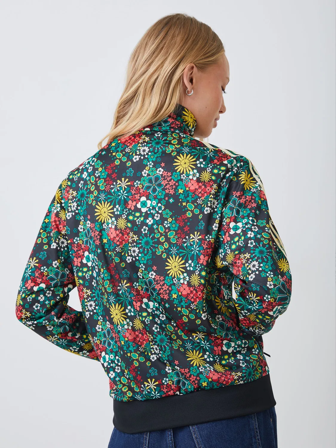 Ветровка adidas Originals x Liberty London Firebird Track Top, Black — фото 3