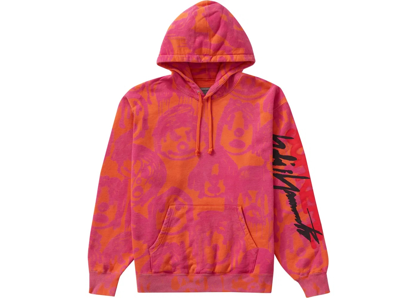 Мужской худи с капюшоном Supreme Yohji Yamamoto Hooded Sweatshirt, Orange