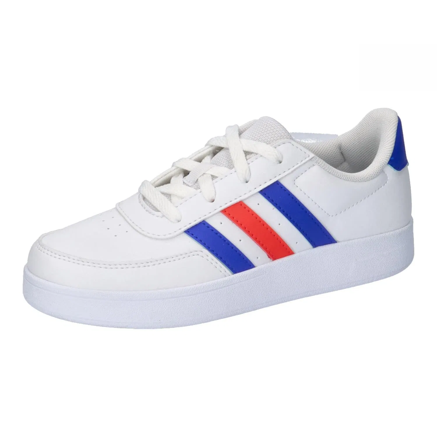 Детские кроссовки для мальчиков с принтом Breaknet Lifestyle Court Lace Adidas, Cloud White Lucid Blue Bright Red