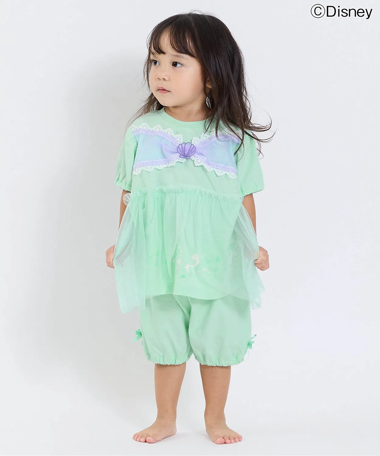 Детский комплект пижамы с принтом Disney Princess, модель Dress Up Set Disney, Yellow — фото 2