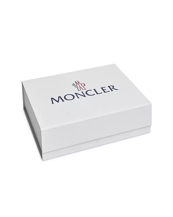 Детский комбинезон с длинным рукавом Unisex Logo Romper Moncler, темно-синий — фото 3