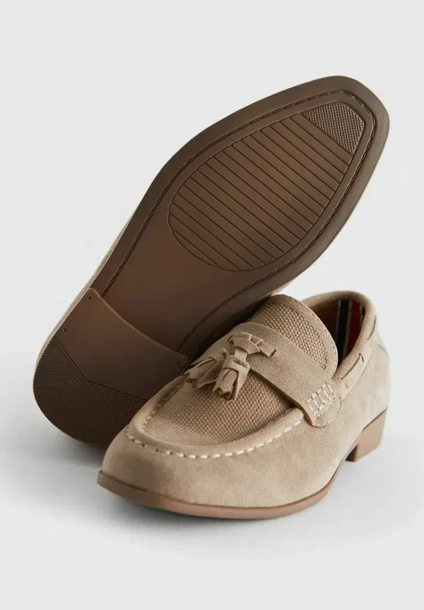 Лоферы велюровые Loafers wide fit g - slip-ons Next, Beige, бежевый — фото 3