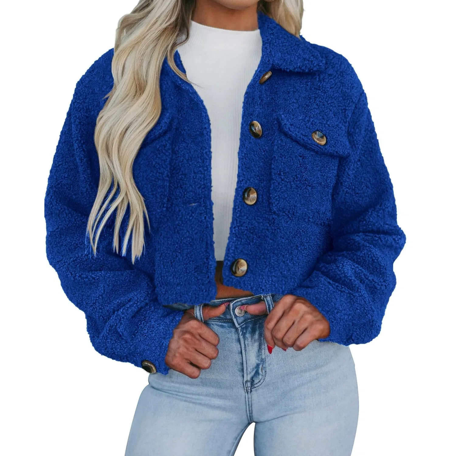 Женское шерстяное пальто с лацканами Elegant Short Jacket, Bu2