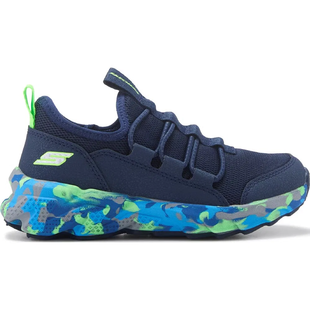 Детские спортивные кроссовки-слипоны Skechers, Navy/Multi — фото 2