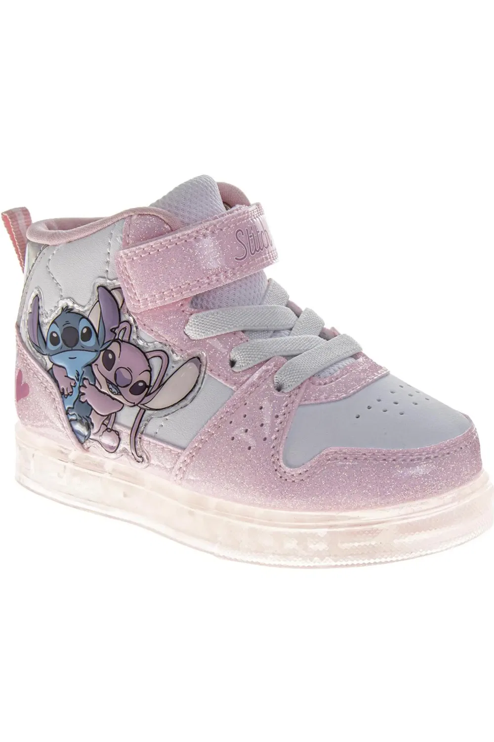 Кроссовки детские с принтом Stitch High Top Disney, розовый белый