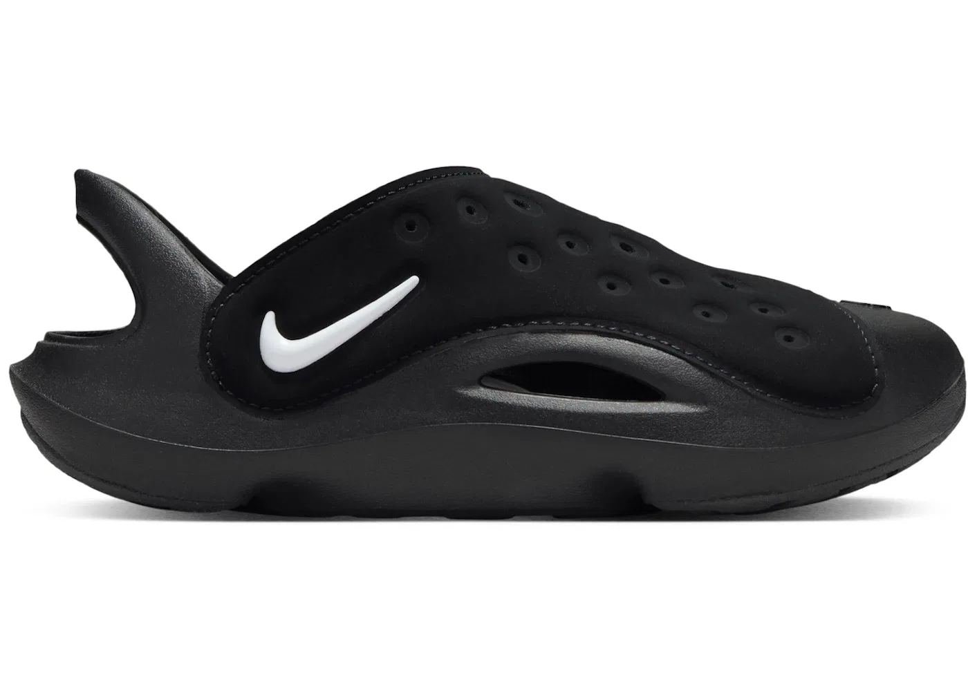 Детские сандалии-слайды Nike Aqua Swoosh, Black/Anthracite/White