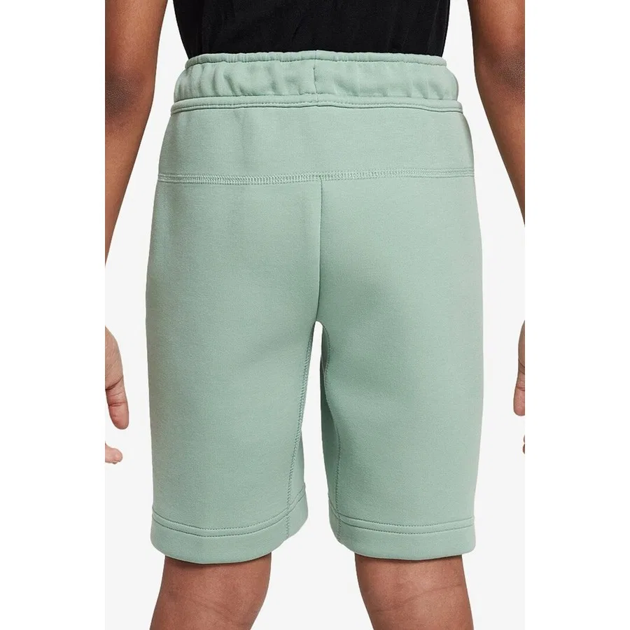 Детские шорты с Tech Fleece Nike Sportswear Tech Fleece Unisex Kid's Short, Зеленый — фото 2
