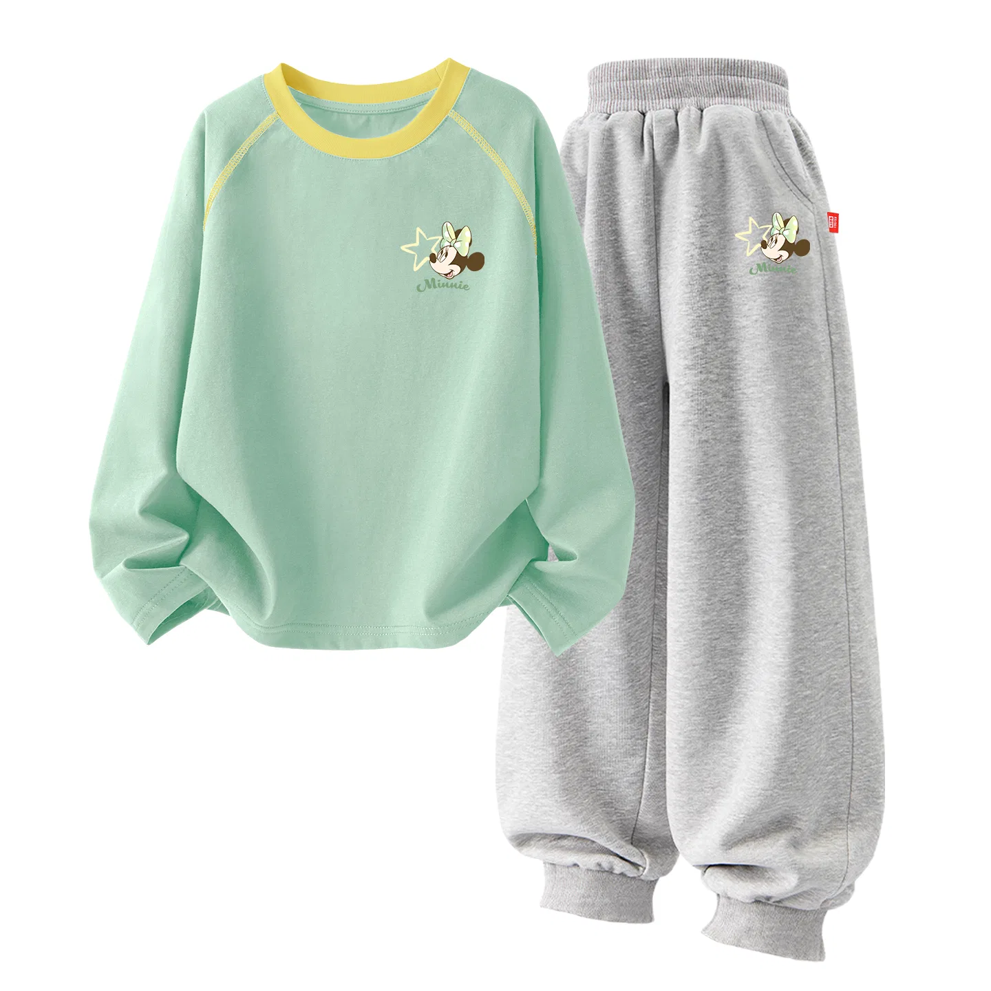 Детский спортивный костюм с круглым вырезом Disney, Цвет Dihe Cheese Yellow+Dihe Logo Black — фото 3