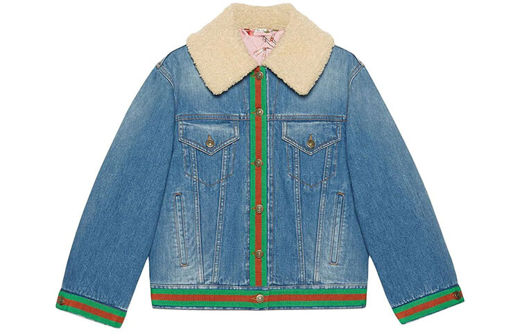 

Бархатная куртка женская светло-голубая Gucci