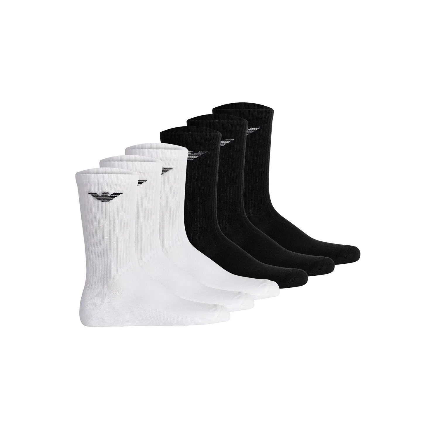 Мужские короткие носки Emporio Armani, White/Black